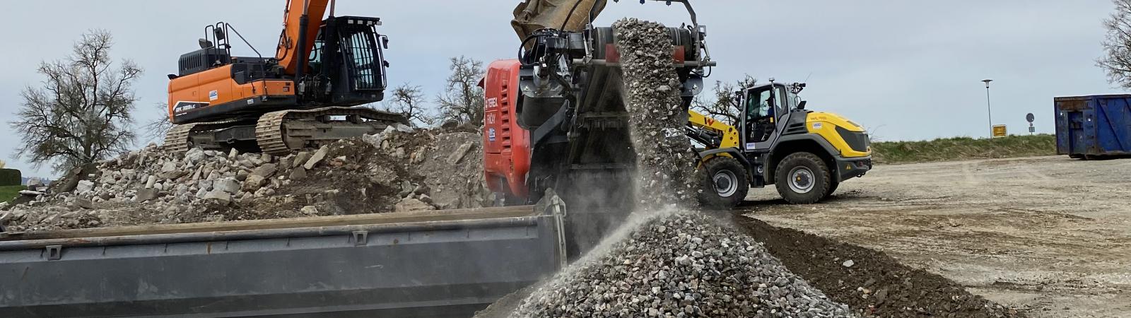 Brechanlage auf dem Betriebsgelände